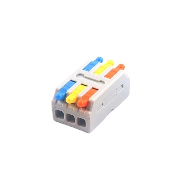 Fast Universal Lever Compact Wire Connectors - 3 in 3 out