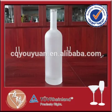 750ml white frosted glass wine bottle prices