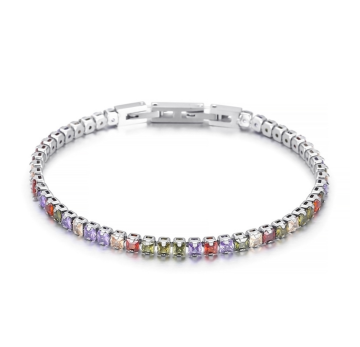 2024 Hot Selling 18k Gold Plated Stainless Steel Bracelets with Stones