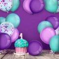 Balon Confetti Lateks Inci Balon Pesta Berwarna-warni