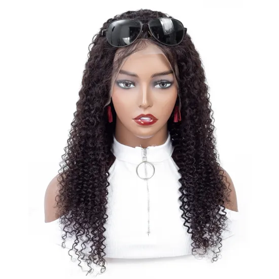 New Trending Women Wig Vendor Wholesale Price 13X4 13X6 Lace Frontal Kinky Curly Human Hair Wigs Natural Hairline Pre Plucked