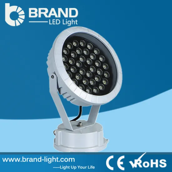 DMX512 Control RGB Changing Round Shape LED Outdoor Flood Light 36w