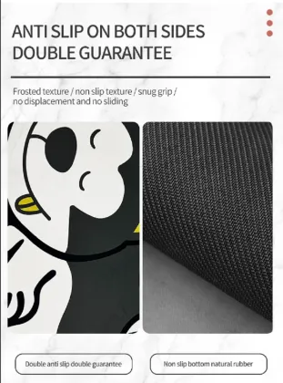 Giant Panda Absorbent Bath Mat Made from Diatom Mud: Ideal for Bathroom Flooring