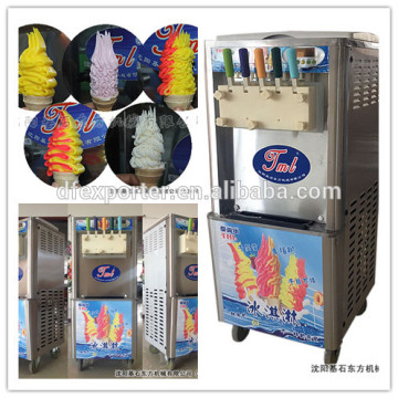 TML Five Lavour Rainbow soft serve cream machine, Commercial High-power Soft Serve Ice Cream Making Machine for sale