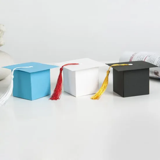 New Party Favors Doctoral Cap Design Paper Box