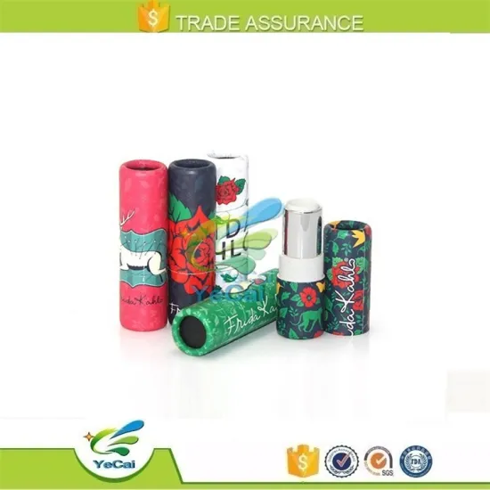 hot sale luxury cardboard cosmetic custom lipstick tube packaging design
