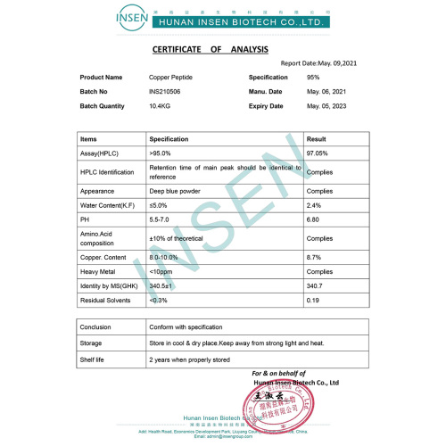 Copper Tripeptide 1 GHK CU Peptide