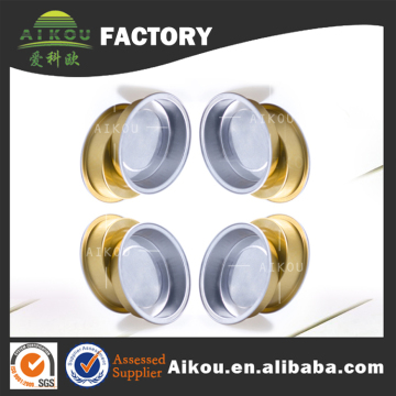 Small round disposable aluminum hermetic foil tin for honey packing