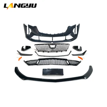 PP Plastic Front Bumper Diffuser Body Kit for Cadillac CT4 Blackwing