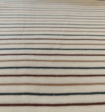 cotton single jersey stripe fabric