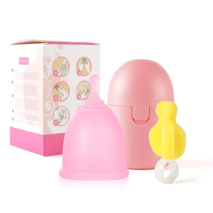 Hot Sale Medical Silicone Menstrual Cup with Sterilizer - 3 Sizes Available: Lunette Menstrual Cup