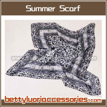 satin printed scarf