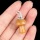 Yellow Jade Mushroom Wizard Cap Pendant for Making Jewlery 15X20mm Stone Halloween Charms