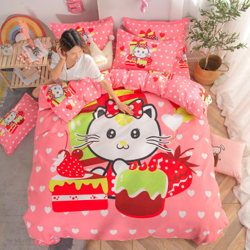 New design polyester printed kids bedsheets wholesale cheap