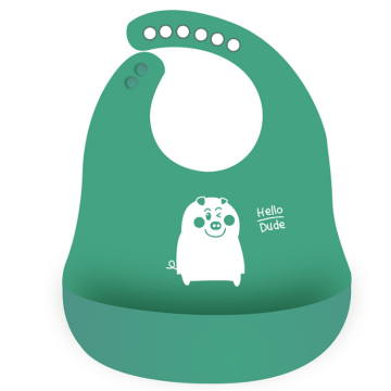 Comfortable Soft Silicone Adjustable Fit Bibs for Kids