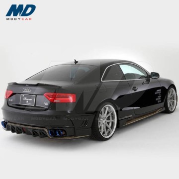 Spoiler arrière en fibre de carbone de style rowen ajustement pour 2012-2016 Audi A5 S5 RS5 4D