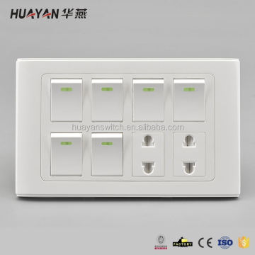 Fireproof Wall Switch Socket Electrical Switch and Socket