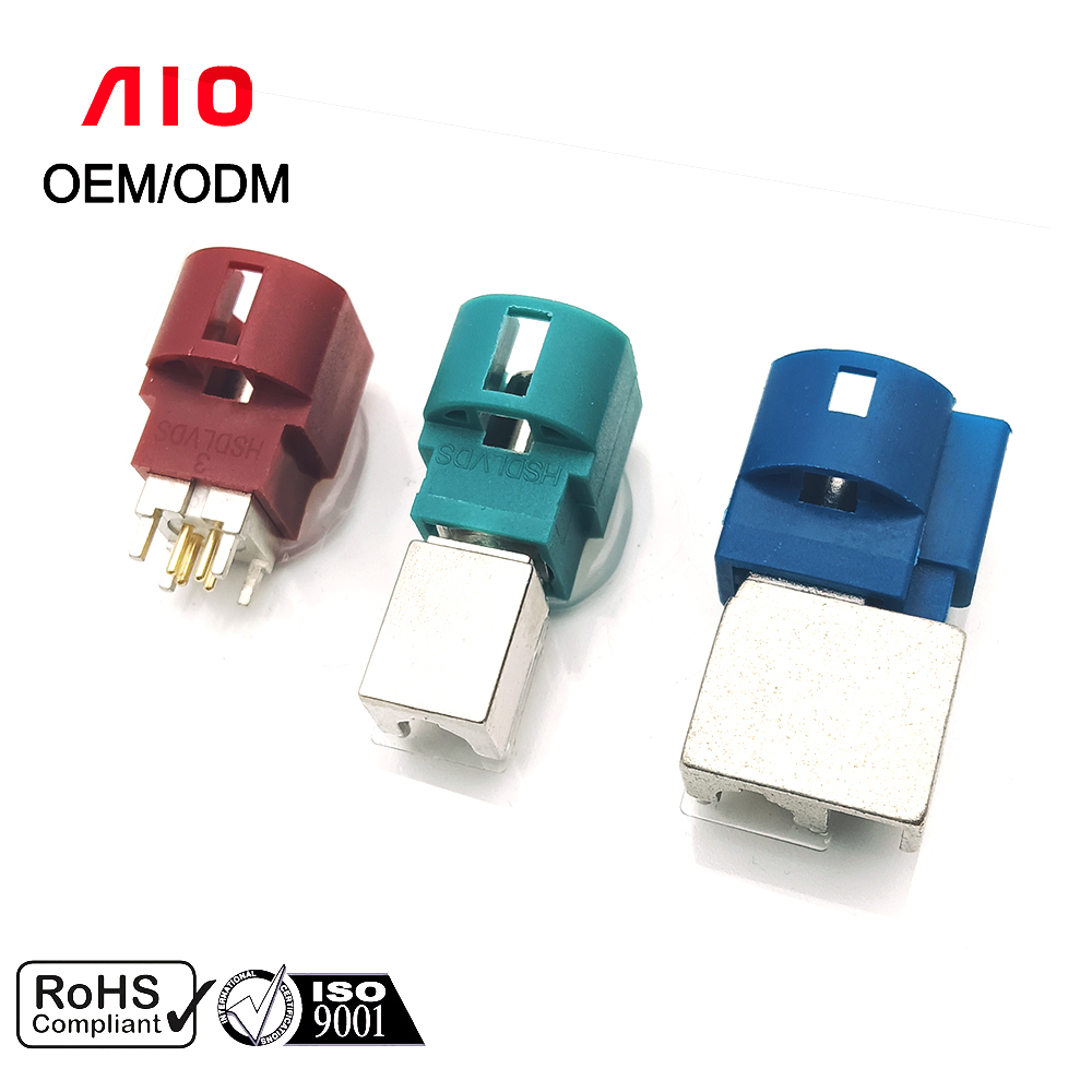 Male Fakra HSD LVDS PCB Mount RF Connector