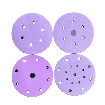 Disco di levigatura di ossido di alluminio Panoramica in ceramica viola 150mm
