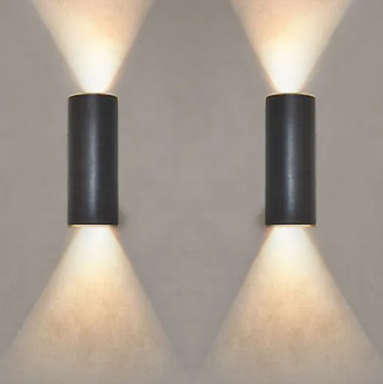 Modern Waterproof Black Garden Wall Light