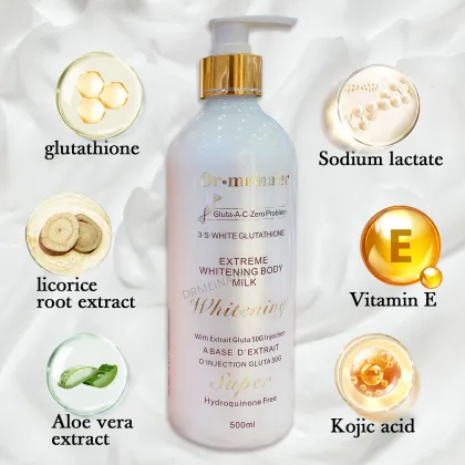 Quick Beauty Body Milk: Natural Whitening Body Lotion for Moisturizing Skin Care