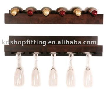 wooden wine rack