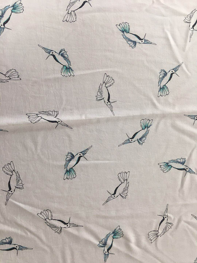 Tela de impresión de diseño animal Rayon Poplin shuttle 45S