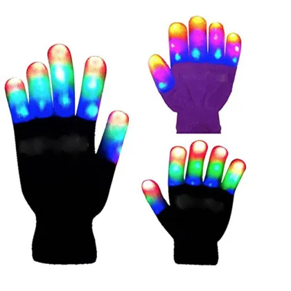 Children Gloves Colorful Bright Lights Led Glowing Gloves