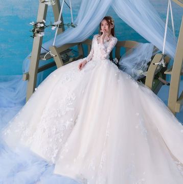 One Shoulder Wedding Dress