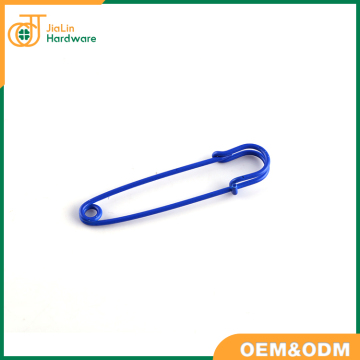 Sapphire blue brooch pin 3 inch length large laundry safety pin