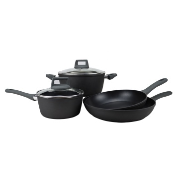 6 Pcs Aluminum Non-Stick Forged Kitchen Cookware Set with Induction