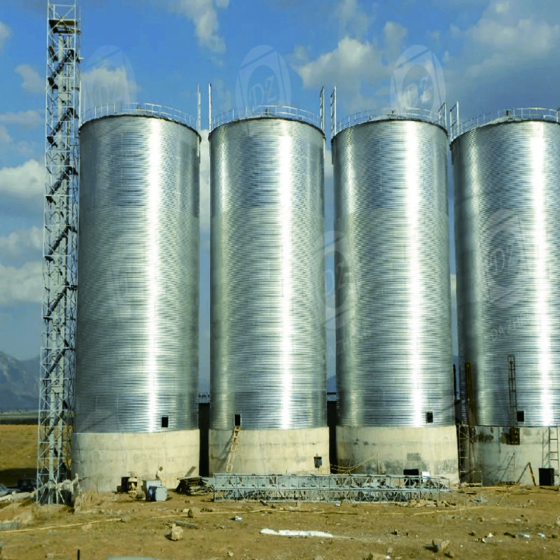 Building construction slag powder reserve silo