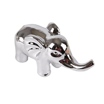 Figuras de animales de cerámica moderna: adorables adornos de elefante para la decoración del hogar