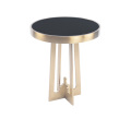 European-style originality black glass side table