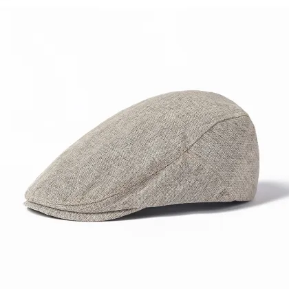 2025 New Wholesale Linen Cap Irish Flat Cap