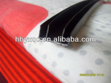 black & flexible TPV/TPE rubber seal strip