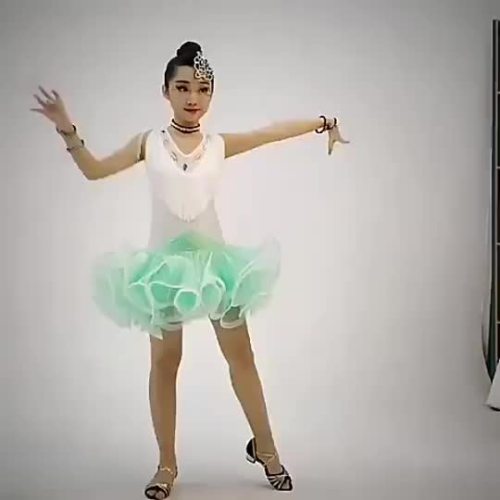 2018 yeni stil pullu saçak matkap performans çocuklar dans elbise