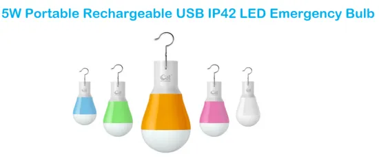 Portable Rechargeable USB LED Emergency Bulb