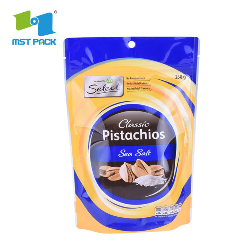 resealable spice plastic flat pouches with zipper
