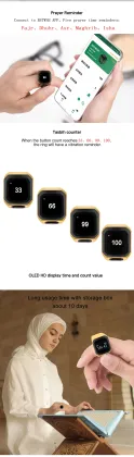 Wholesale Smart Ring Muslim Prayer Ring