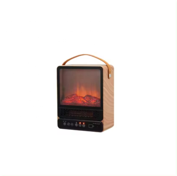 Fast Heating Small Indoor Portable Freestanding Mini Space Heater Electric Stove Fire Place Fireplace with Power Indicator Light