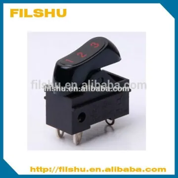 FILSHU promotional black rocker switch T85 for hair dryer