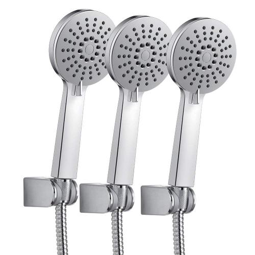 Bathroom ABS chrome Hand Shower head bracket Set