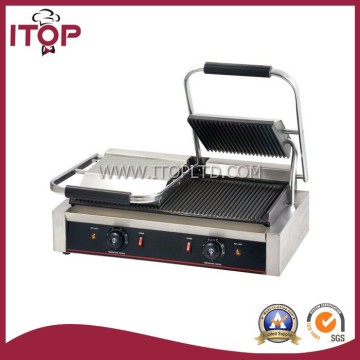 professional double plate electric panini grill