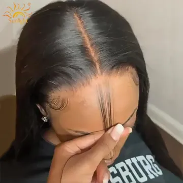 Sunlight 360 virgin lace front wigs straight human hair 360 lace frontal human hair wig for black women