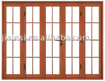 Folding screen door,Wooden glass door