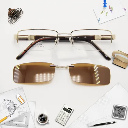 Classical Style Men Full Frame Magnet Spectacle Glasses