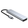 6 In1 dockningsstation 4K USB 3.0 -nav