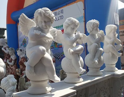 Wholesale White Marble Baby Angel Statue