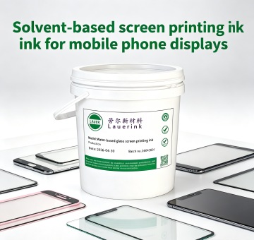 Solvent-based screen printing inks for mobile phone screens